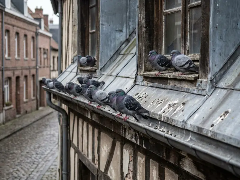 Pigeons & nuisibles volants — intervention Nettoyage Nuisibles en Alsace